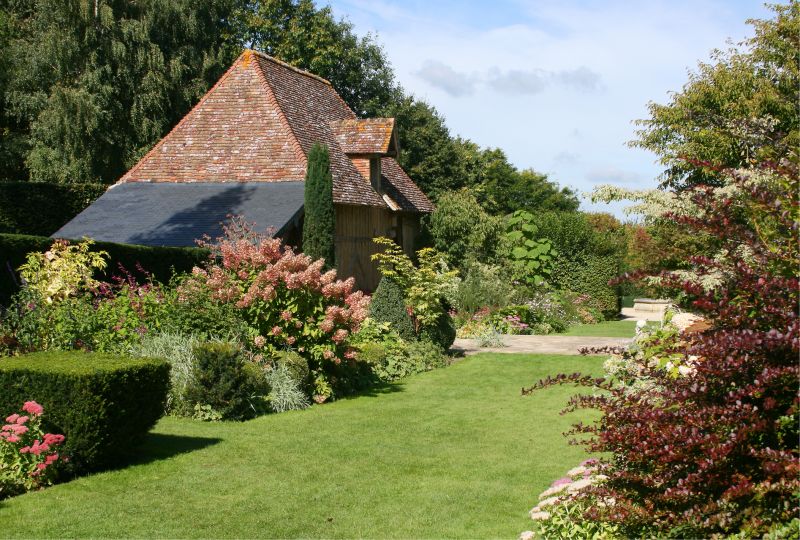 Wood Roof with Landscaping